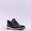Rieker Men Rudi Elasticated Lace Shoe - Black Tan
